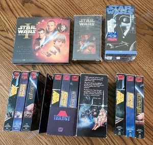 Star Wars Original Trilogy VHS Tape Lot CBS/FOX Sealed Phantom Menace - Picture 1 of 11