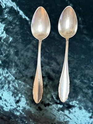 Vintage WMF Silver Plated 2 Serving Spoons  – Germany US Zone - Image 1 of 4