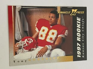 Pinnacle XPress 1997 tarjeta base de fútbol novato #117 Tony GONZALEZ 🙂 - Imagen 1 de 2