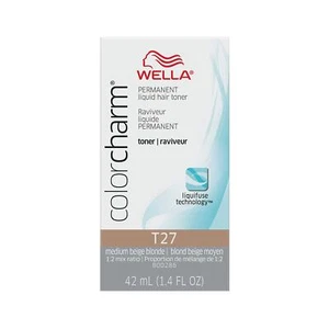 WELLA colorcharm Hair Toner, Neutralize Brass With Liquifuse Technology, T27 - Picture 1 of 6