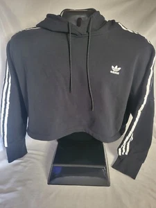 Adidas Women's Cropped Top Classic Hoodie (Size L) - Picture 1 of 4