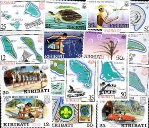 Kiribati Sammlungen 25 Rechts 200 Briefmarken Unterschiedliche Entwertet - Bild 1 von 5