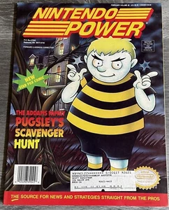 NINTENDO POWER 45: febrero de 1993 ~ Pugsley's Scavenger Hunt; póster de STAR FOX - Imagen 1 de 3