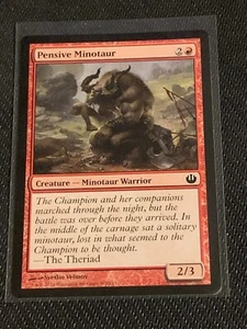 Magic the Gathering Journey into Nyx Pensive Minotaur - Picture 1 of 2