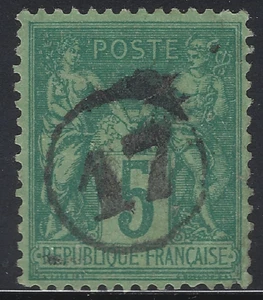 JA-11-8-3 Jour de l'An: nombre 17 dans un cercle sur n°75 - Bild 1 von 1