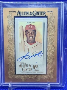 2019 2020 Topps Allen & Ginter Rookie Auto Aristides Aquino Cincinnati Reds - Bild 1 von 1