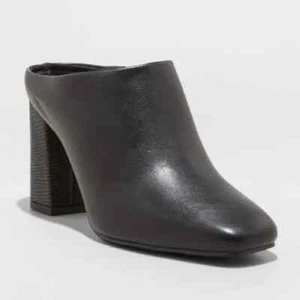 Women's Paula Mule Heels - A New Day - Black, Size 6, NWT - Picture 1 of 3
