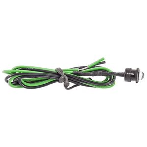 resistor Green Motorcycle Turn Signal 1x 5mm LED Diode Mounting Shroud Display - Picture 1 of 4