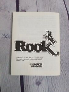 Vintage 1978 Rook Parker Brothers RULE BOOK