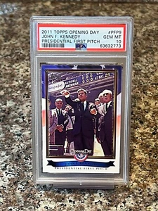 2011 Topps Opening Day John F Kennedy PSA 10 Presidential First Pitch Pop 2 JFK - Picture 1 of 3