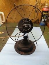 ANTIQUE PERFEX 8" NON-OSCILLATING TABLE FAN - WORKS