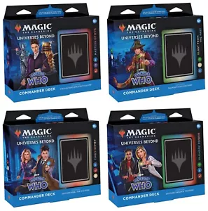 MTG Magic the Gathering Doctor Who Commander Decks ALL 4 FACTORY SEALED! - Picture 1 of 1