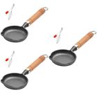 Handle Iron Skillet Stove Pan Cooking Pan Home Kitchen Hotel Restaurant