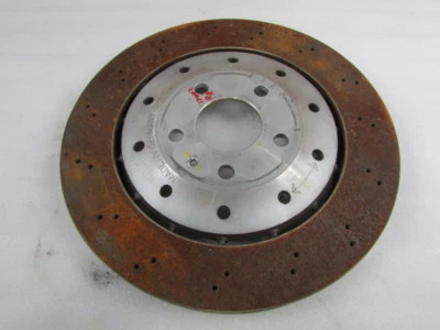 Lamborghini Gallardo, Rear Brake Rotor, Cross Drilled, Used, P/N 420615601F - Image 1 of 4