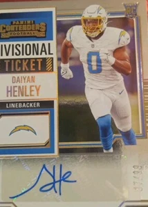 /99 Daiyan Henley Rookie Auto #99 2023 Contenders Daiyan Henley Autograph - Picture 1 of 6