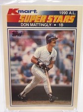 1990 Topps Kmart Super Stars Don Mattingly Baseball Card #17 Mint FREE SHIPPING