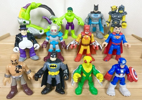 Imaginext DC Super Friends Figures Lot Of 12 Hulk~Mr Freeze-Hero’s & Villains Cover