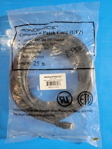 Monoprice CAT625BLACK Cable PID 2316 - Picture 1 of 4