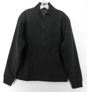 Banana Republic Jacket Men Medium Black Bomber Coat Minimalist Insulated NEW - Picture 1 of 11
