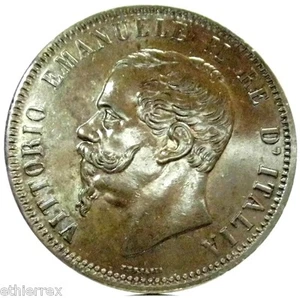 Vittorio Emanuele II (10 Centesimi) 1866 TORINO - Bild 1 von 6