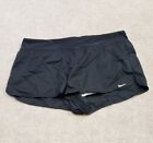 Nike Womens Size 16 Solid Black Lined Athletic Swim Shorts