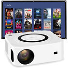 Smart Projector 1080P 4K HD Android 9.0 5G WiFi Bluetooth Home Theater Theater Projector