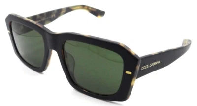 Gafas de sol Dolce & Gabbana DG 4430F 3404/71 54-20-145 negro mate habana/verde Foto 1 de 3