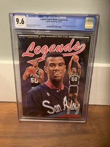 Legends Sports Memorabilia Magazine David Robinson #4 1991 Graded CGC 9.6 - Picture 1 of 2