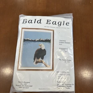 Weißkopfseeadler Crewel Stickpackung 16 x 20 Zoll von Amie Coles Neu - Bild 1 von 6
