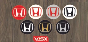 (4) Logo Sticker Wheel Center Caps Decal For Honda CIVIC ACCORD CRV Vtec Si - Bild 1 von 1