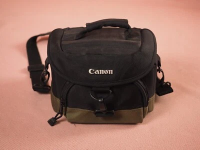 Bolsa de gadget personalizada para cámara Canon 100EG (negro/oliva) Foto 1 de 4