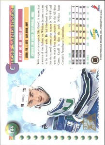 1994-95 (WHALERS) Score Platinum #144 Geoff Sanderson