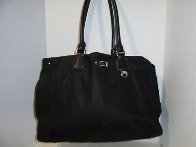 TUMI NEGRO NAILON/CUERO VOYAGER DERBY PROFESIONAL BOLSO MALETÍN UNISEX Foto 1 de 4