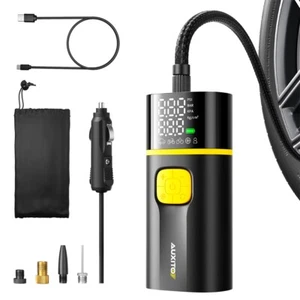 150 PSI Air Compressor Tire Inflator Air Pump Fits Car Moto Bike Tires Portable - Picture 1 of 14