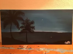 Goodbye Summer By Caitlin G. Contemporary Pop Tropical Art On Canvas - Picture 1 of 6