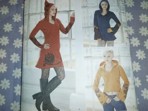 SIMPLICITY 1251 MISSES HOODIE KNIT DRESS TUNIC & TOP PATTERN--UNCUT-12-20 - Picture 1 of 3