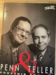 PENN & TELLER  SOUVENIR BOOKLET RARE RIO Club Show Las Vegas - Picture 1 of 16