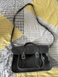 Black With Slight Sheen Zatchels bag - Never Used With Authenticity Certificate - Picture 1 of 5