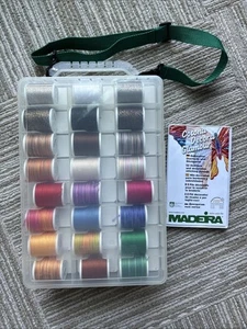 Madeira Overlock Inspiration Box 36 x 100m All NEW Decorative Thread in Case - Picture 1 of 11