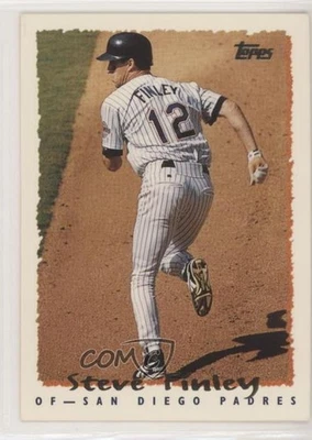 1995 Topps Traded & Rookies Steve Finley #91T - Image 1 of 2