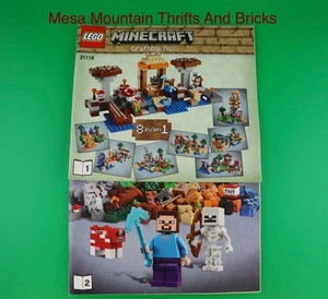LEGO® Minecraft 21116 Crafting Box Instruction Manuals Only! - Picture 1 of 5