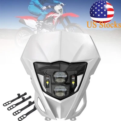 Farol de LED para Honda CRF125F CRF150F CRF230F CRF250F CRF250R CRF450R CRF450F  - Imagem 1 de 4
