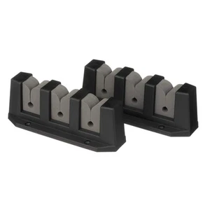3-Rod Storage Holder, Black, ABS Plastic - Picture 1 of 3