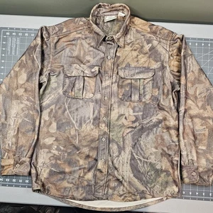 Vintage Sport Chief Camo Shirt Large Mossy Oak Hunting Outdoors Canada Realtree - Picture 1 of 13