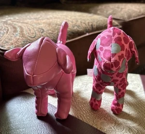 Victoria's Secret dog star pink plush set decor collectible polka dot - Picture 1 of 6