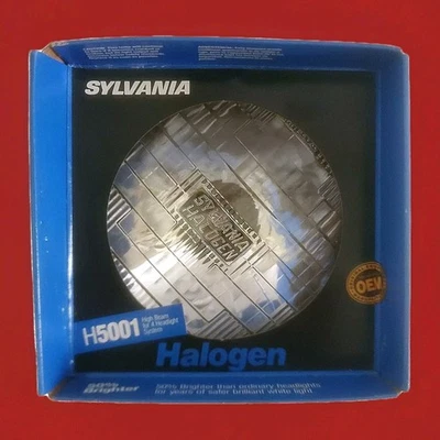 Sylvania High Beam Halogen 5.75" dia Bulb H5001 NIB OEM Replaces 4001 5001 NOS - Image 1 of 4