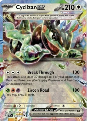 SV08: Surging Sparks #159/191 Cyclizar ex - Image 1 of 2