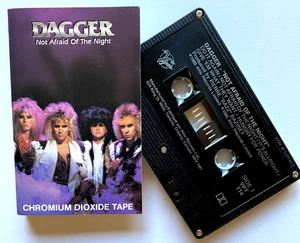 VIPER 1985 CASSETTE DAGGER NOT AFRAID OF NIGHT CrO2 AUDIOPHILE CANADA HAIR METAL - Picture 1 of 4