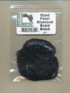 Dyed pearl diamond braid - black DP11 - Picture 1 of 1