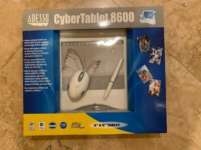  ADESSO CYBERTABLET 8600 MEDIA GRAPHICS 8" X 6" TABLET & HP Case - Image 1 of 2